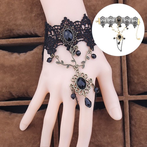Halloween armband gothic - gothic, black