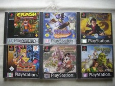 PlayStation 1 PS1 Spiele 10 Stück für Kinder Crash Bandicoot Spyro Oddworld Demo