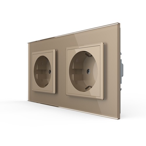 Livolo design glas steckdose - glas,
