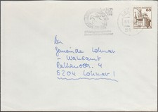 Werbestempel Aachen, Internationales Reitturnier 1979, Pferd, auf Brief 