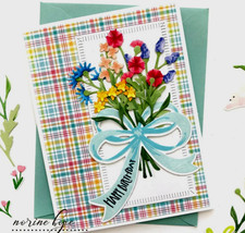 Schönes Set Blumen Metall