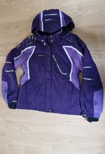 Icepeak Skijacke Jacke lila Weiß Größe 42 mit abnehmbarer Kapuze