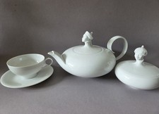 Augarten,Wien,Orient,Service,6 Pers,Teeservice,Ena,Kanne,Tasse,Dose,Art Deco,Set