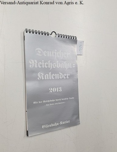 Deutscher reichsbahnkalender - deutscher,