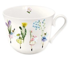 Tasse, Porzellantasse BLUMENELFEN Schön, dass es dich gibt  11,5cm 0,4l Grätz