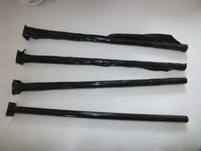 Schwarz 4er Fuß Set Tischbeine Möbelfuß Verstellbar Metal Stabil Halterung TOP