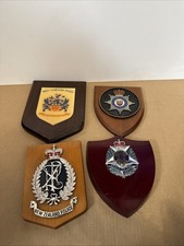 4 x Vintage Polizei Plaketten