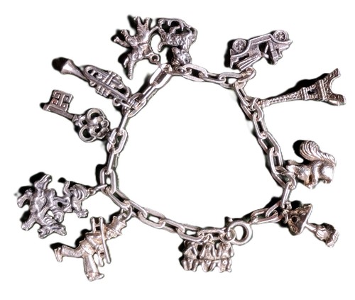 Bettelarmband mit 10 - mit,