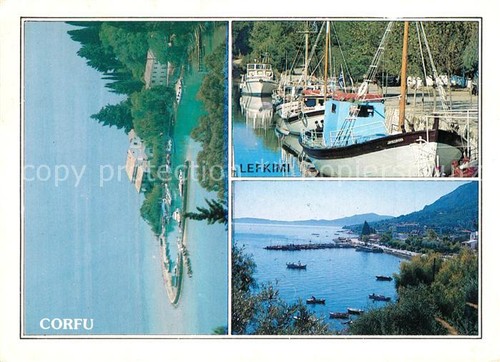 Corfu panorama bootsliegeplatz - corfu,