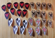 JB-Spielwaren LEGO Schilde Ritter Wappen Drachen Kreuzritter Raben Adler Custom 