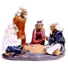 Bonsai - Figur, Vier Meister beim Spiel ca. 9,5 x 7 x 7 cm  70924
