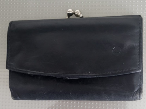 Leder geldbörse schwarz - geldbörse,