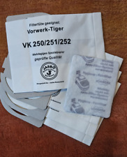 4 Staubsaugerbeutel Tüten Beutel Vorwerk Tiger 250 251 252 