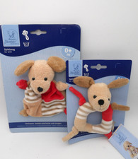 2 x Sterntaler Hund Hanno Greifling Baby Schmusetuch Schnuffeltuch beige NEU