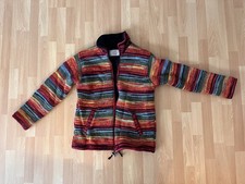 THC Schafwoll Strickjacke Bunt Gr. L 100% Wolle