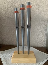 Orgelpfeifen auf Holzsockel 3-er Set Gedackt Deko Kirchenorgel Pfeifenorgel