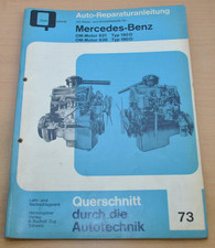 Mercedes Benz OM-Motor 621 636 190D 180D W120 W121 Ponton Reparaturanleitung B73