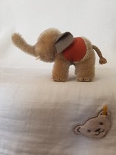 Steiff 0500/07 - wunderschöner Elefant Mohairplüsch grau 7cm Schwanz aus Kordel