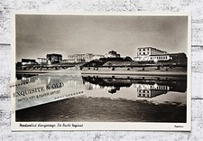 AK Nordseebad Wangerooge Nacht Hotel Häuser Architektur Wasser Postkarte Vintage