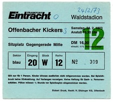 Ticket BL Eintracht Frankfurt
