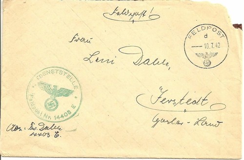 Feldpost brief 42 - brief, 10.7.42