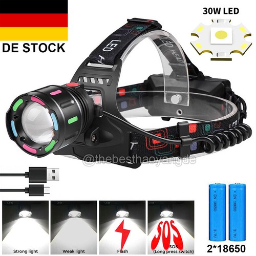 Led stirnlampe super hell akku - super,