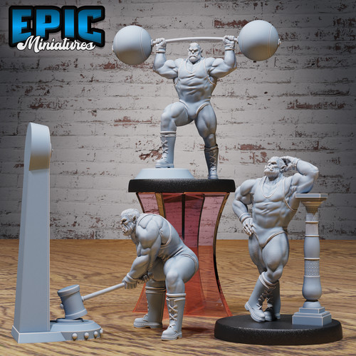 Miniature orc strongman - miniature,