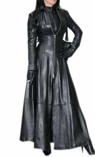Damen leder kleid original - damen,