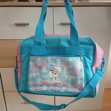 Diddlina Tragetaschen Blau Rosa Vintage Sporttasche Umhängetasche Diddle Tasche