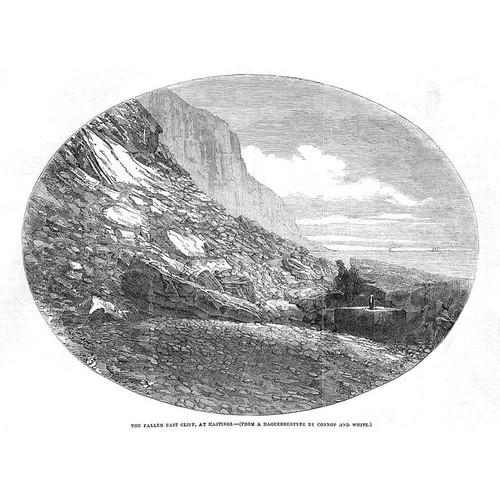 Hastings fallen cliff - fallen,