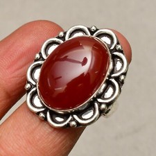 Roter Onyx Edelstein 925