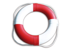 Rettungsring PACIFIC mit 142 N Auftrieb und umlaufender Griffleine, 65 cm 