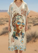 Hippie Ethno Kleid Gold
