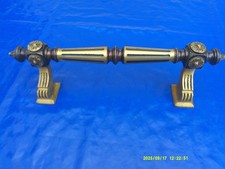 Haustürgriff. Stoßgriff, Messing Griff brüniert massiv