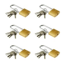 Vorhängeschloss Bügelschloss 6 Stück 40 mm + langer Bügel gleich schließend