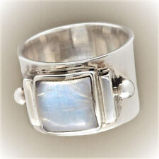 Lab Mondstein Ring/Damen Ring/Vintage Ring/Silber Plated  Größe 64