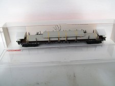 Fleischmann 4achs Rungenwagen Nr. 5286 mit abnehmbarer  Ladung in OVP