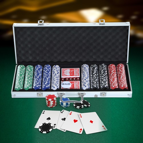 Homcom pokerkoffer pokerset - homcom,