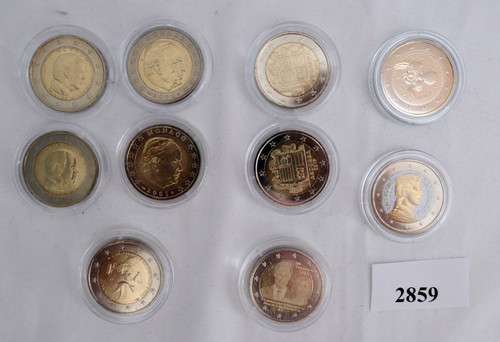 10x euro gedenkmünzen - euro,