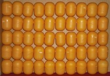 50 leere Ü-Ei Kapseln orange einteilig - Tombola Adventskalender Hochzeit TOP!