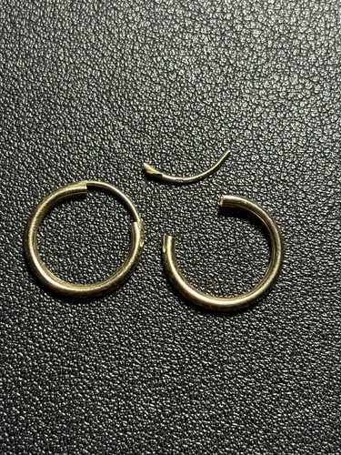 333 gold creolen - creolen, facettiert