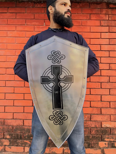 Mittelalter keltenkreuz schild - mittelalter,