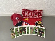 FC Bayern München Fan Set (Autogrammkarten, Cap, Schal, Fahne)