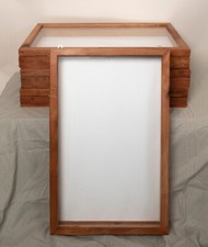 3x Wandvitrine Hängevitrine Sammlervitrine; Schreinerarbeit; für Sammelobjekte