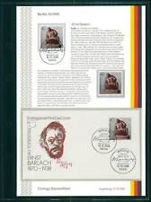 BERLIN ETSB 1988/16 ERSTTAGS-SAMMELBLATT KUNST ERNST BARLACH BRONZE-PLASTIK
