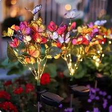 Solar schmetterlinge blume - 2x,