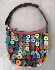 Extravagante Ledertasche mit bunten Kreisen von Octopus