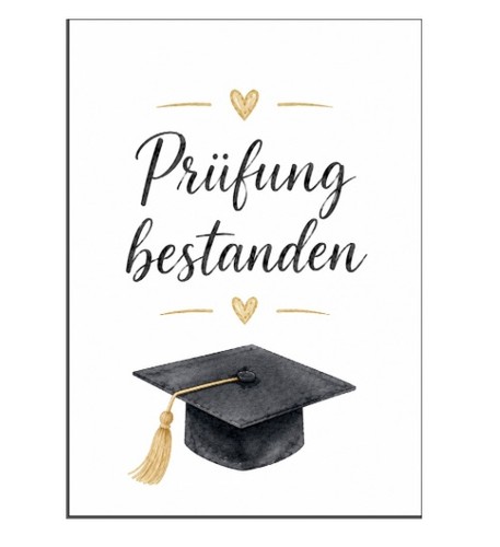 Prüfung bestanden - 1x, „“