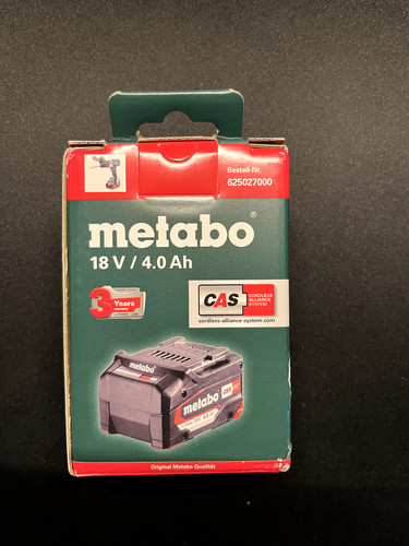 Metabo 18v 0ah ionen - metabo, 4,0ah