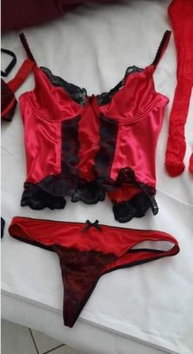Korsett rot schwarz - rot-schwarz,, erotisch